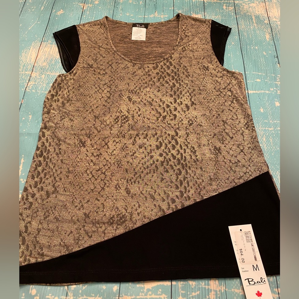Bali Gold Snake 🐍 Print Top